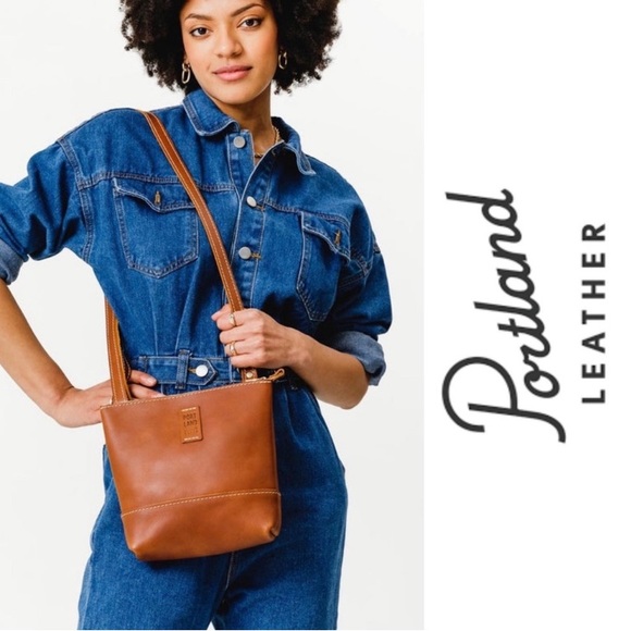 Portland Leather Handbags - Portland Leather Goods festival bag small crossbody bag small size brown leather